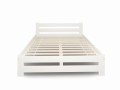Białe łóżko drewniane - Arizona 160x200 | Łóżko i materac