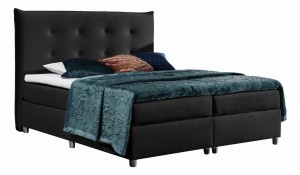 Łóżko kontynentalne Silves z pojemnikiem, materacem i toperem 