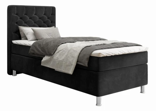 Łóżko 70x200 Tapicerowane hotelowe Aversa + Materac + Toper Tkaniny I Kolory Do Wyboru