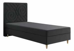 Łóżko 70x200 Tapicerowane hotelowe Ardea  + Materac + Toper Tkaniny I Kolory Do Wyboru