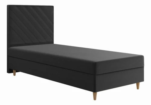 Łóżko 70x200 Tapicerowane hotelowe Sortino + Materac + Toper Tkaniny I Kolory Do Wyboru