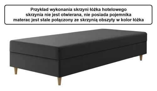 Łóżko 70x200 Tapicerowane hotelowe Levanto + Materac + Toper Tkaniny I Kolory Do Wyboru