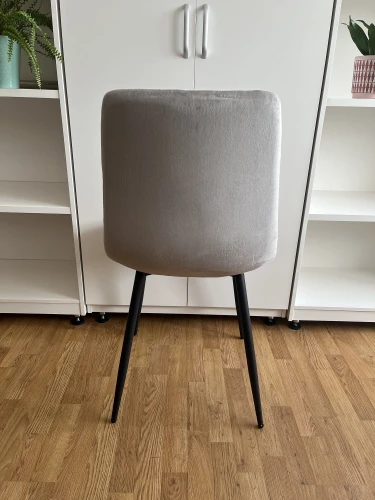 Krzesło Tapicerowane BiG 042 Welur Szare 