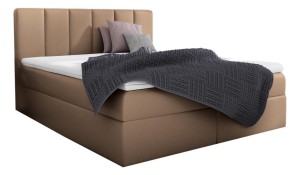 Łóżko kontynentalne Minaya z pojemnikiem, materacem i toperem