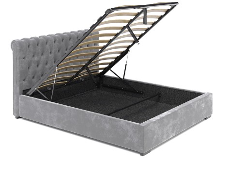 Łóżko tapicerowane z pojemnikiem Ancona