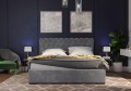 Łóżko tapicerowane z pojemnikiem Ancona