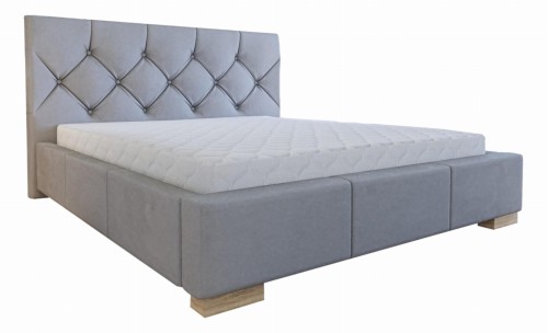 Łóżko tapicerowane z pojemnikiem Cremona