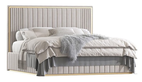 Łóżko tapicerowane GAURO z pojemnikiem na pościel