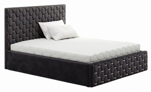 Łóżko tapicerowane z pojemnikiem Boss 1