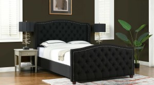 Łóżko tapicerowane z pojemnikiem Cenate