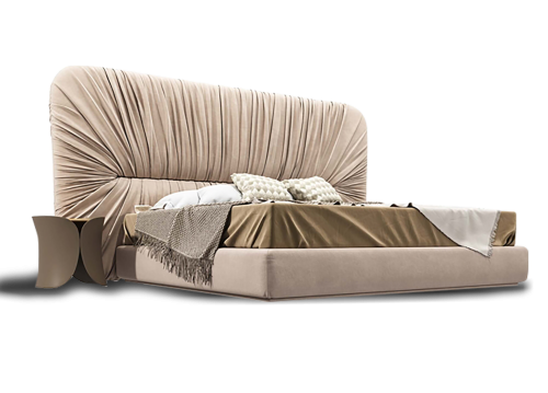 Rama łóżka z pojemnikiem i ścianką tapicerowaną Capaccio