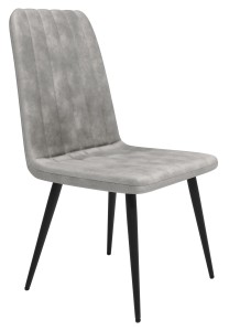 Krzesło Tapicerowane BiG 044 Welur Szare 