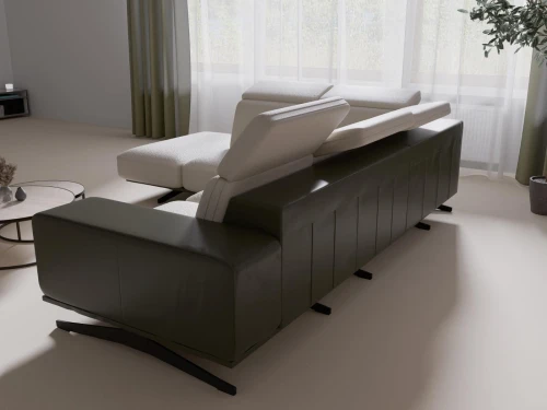Sofa Narożnik Ranchio z regulowanymi zagłówkami