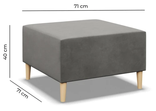 Pufa BARTELLA 70x70 - Kolory do wyboru