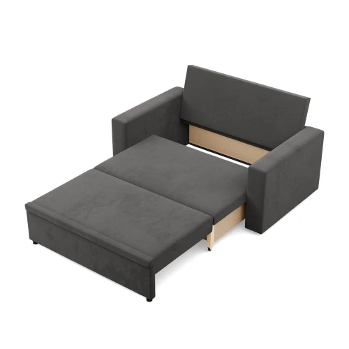 Sofa NUORO 2-osobowa Prosty Bok - Funkcja Spania | Pojemnik | Kolory do wyboru
