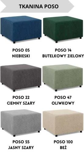 Pufa NUORO 70x70 - Kolory do wyboru