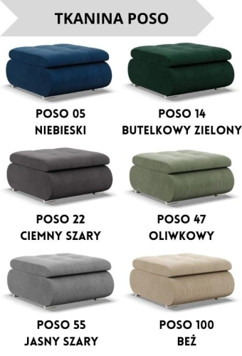 Pufa FERRARA - Kolory do wyboru