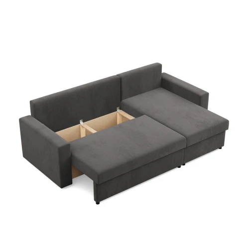 Narożnik NUORO prosty bok - Funkcja Spania | 2 Pojemniki | Jasmin 96 (Outlet -35949/O103)