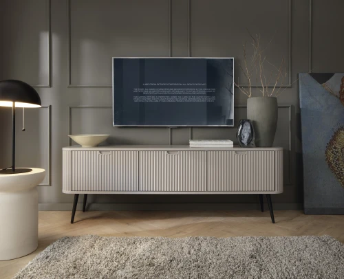 Szafka RTV-168  ZOVA  |Cashmere | Biały | Czarny