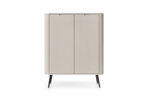 Komoda ZOVA K-103| Cashmere | Biały | Czarny 