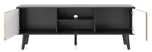 Szafka RTV-154 WILLOW  |Dąb artisan\ Czarny