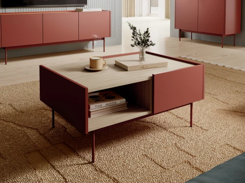  Ława COLOR L97I Cashmere I Ceramic Red