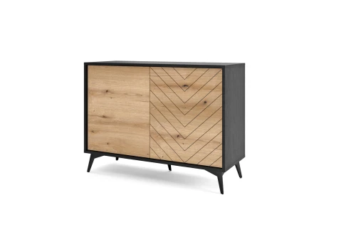 Komoda DIAMOND K104 Dąb evoke I Czarny
