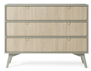 Komoda  FOREST KSZ106 | Eukaliptus, jodełka scandi I Beż piaskowy  