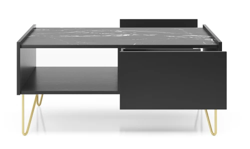 Ława HARMONY L97 Czarny grafit / marmur black  