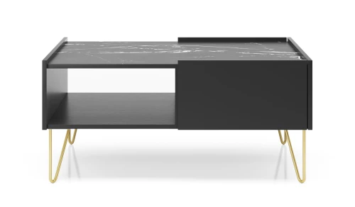 Ława HARMONY L97 Czarny grafit / marmur black  