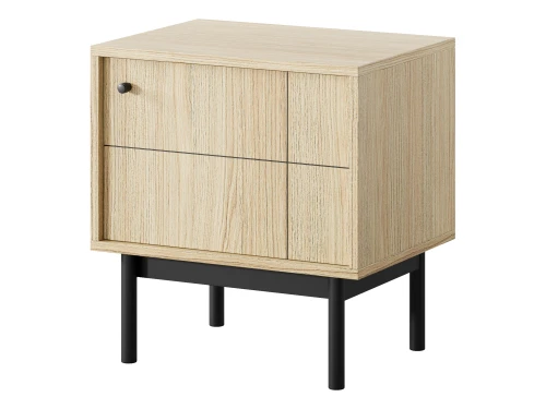 Szafka nocna JAPANDI S54 | Cashmere/Dąb Linea