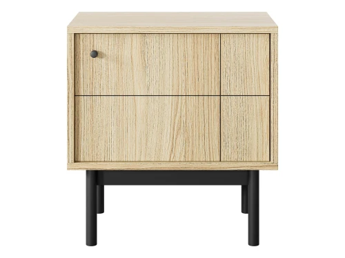 Szafka nocna JAPANDI S54 | Cashmere/Dąb Linea