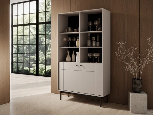 Regał JAPANDI WT104  | Cashmere/Dąb Linea 