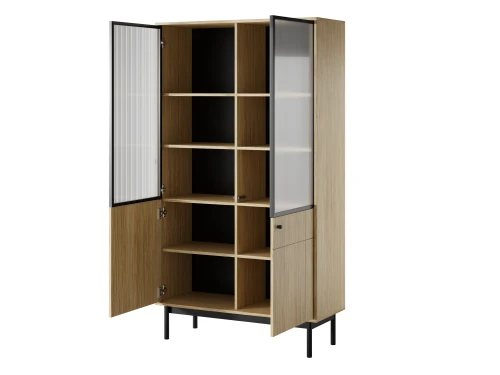 Witryna JAPANDI WT104  | Cashmere/Dąb Linea 