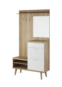  Garderoba PRIMO  PG110  I Dąb riviera / Biały