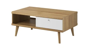 Ława PRIMO PL107 Dąb riviera  I Biały