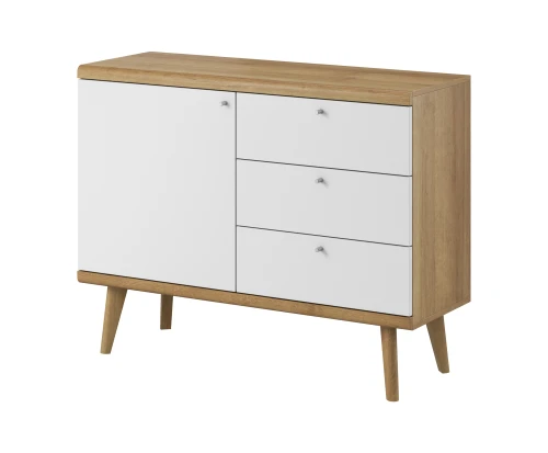Komoda PRIMO PKSZ107 Dąb riviera / biały  