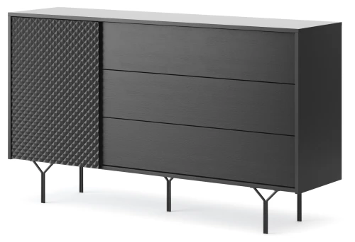 Komoda RAVEN KSZ144 I Czarna 