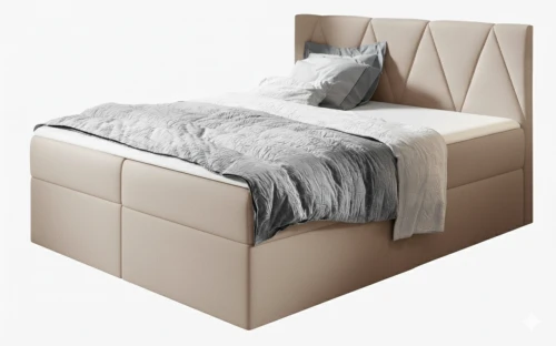 Łóżko kontynentalne 120x200 Totana z pojemnikiem, materacem i toperem  | Riviera 16 - Outlet P100