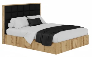 Łóżko tapicerowane 140x200 z pojemnikiem Pergola | Madryt 9100 - Outlet P500