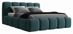 Łóżko tapicerowane 140x200 z pojemnikiem Fiesse I Poso 125 I Outlet- 36160