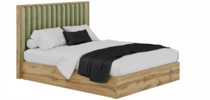 Łóżko tapicerowane 180x200 z pojemnikiem Perugia I Tkanina Matt Velvet 38(Outlet 35547)