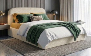 Łóżko tapicerowane z pojemnikiem Covo