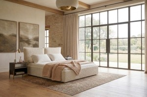 Łóżko tapicerowane z pojemnikiem Cino