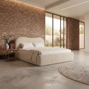 Łóżko tapicerowane z pojemnikiem Viene