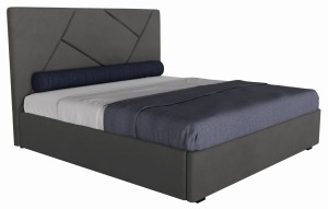 Łóżko 120x200 tapicerowane z pojemnikiem CERVIA - Riviera 95 | Outlet 37270