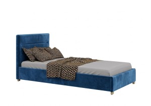 Łóżko 90x200 Tapicerowane Monza + Pojemnik I Matt  Velvet 74 I Outlet  38074