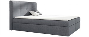 Łóżko 120x200 Kontynentalne Almeirim + 2 Pojemniki + Materac + Toper  I  Fancy 85 I Outlet  38898