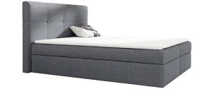 Łóżko 120x200 Kontynentalne Almeirim + 2 Pojemniki + Materac + Toper  I  Fancy 85 I Outlet  38898