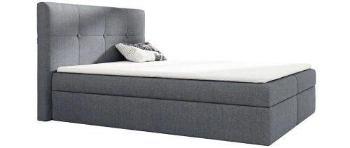 Łóżko 120x200 Kontynentalne Almeirim + 2 Pojemniki + Materac + Toper  I  Fancy 85 I Outlet  38898